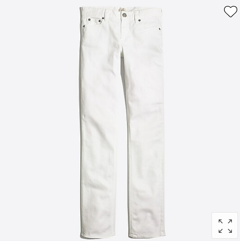 ❤️ J CREW WHITE WASH STRAIGHT & NARROW JEANS, 12 (31)